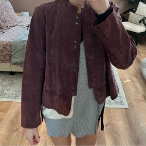 Purple suede jacket
